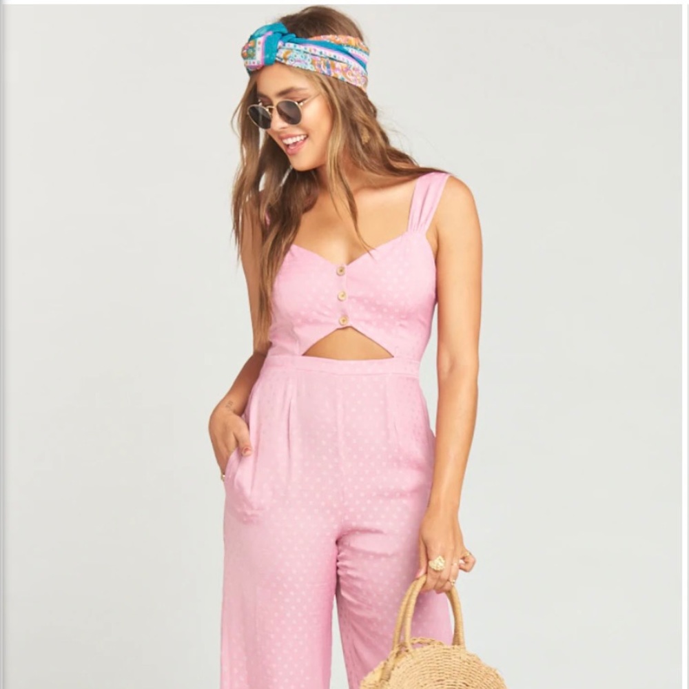 Show Me Your MuMu Pink Jumpsuit
